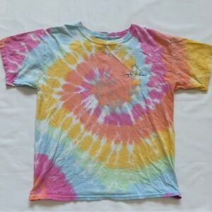 Simply Southern Pink and Blue Short Sleeve Tee